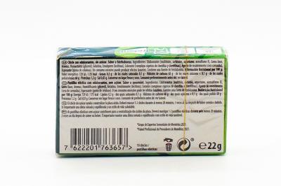 Жевательная резинка Trident без сахара со вкусом ментола в коробочке 22 гр