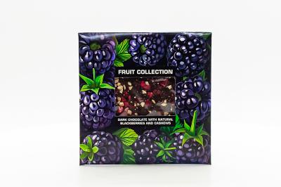 Шоколад темный World & Time «FRUIT COLLECTION» с натуральной ежевикой и кешью 80 гр