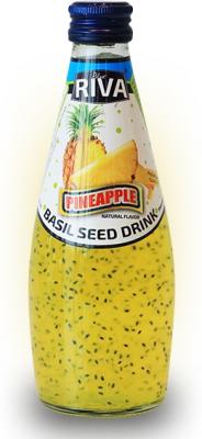 Basil seed drink Pineapple flavor "Напиток Семена базилика с ароматом ананаса" 290мл