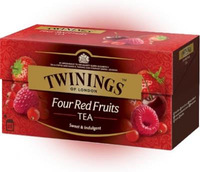 Чай Twinings черный Четыре красные ягоды, короб (25 пак.) 50 гр