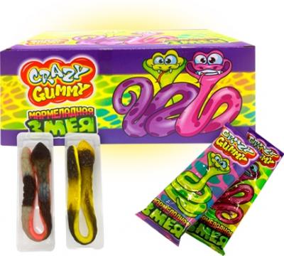 Мармелад Crazy Gummy Мармеладная Змея 15 гр